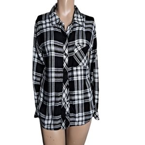 Rails shirt hunter ebony / White Flannel size S